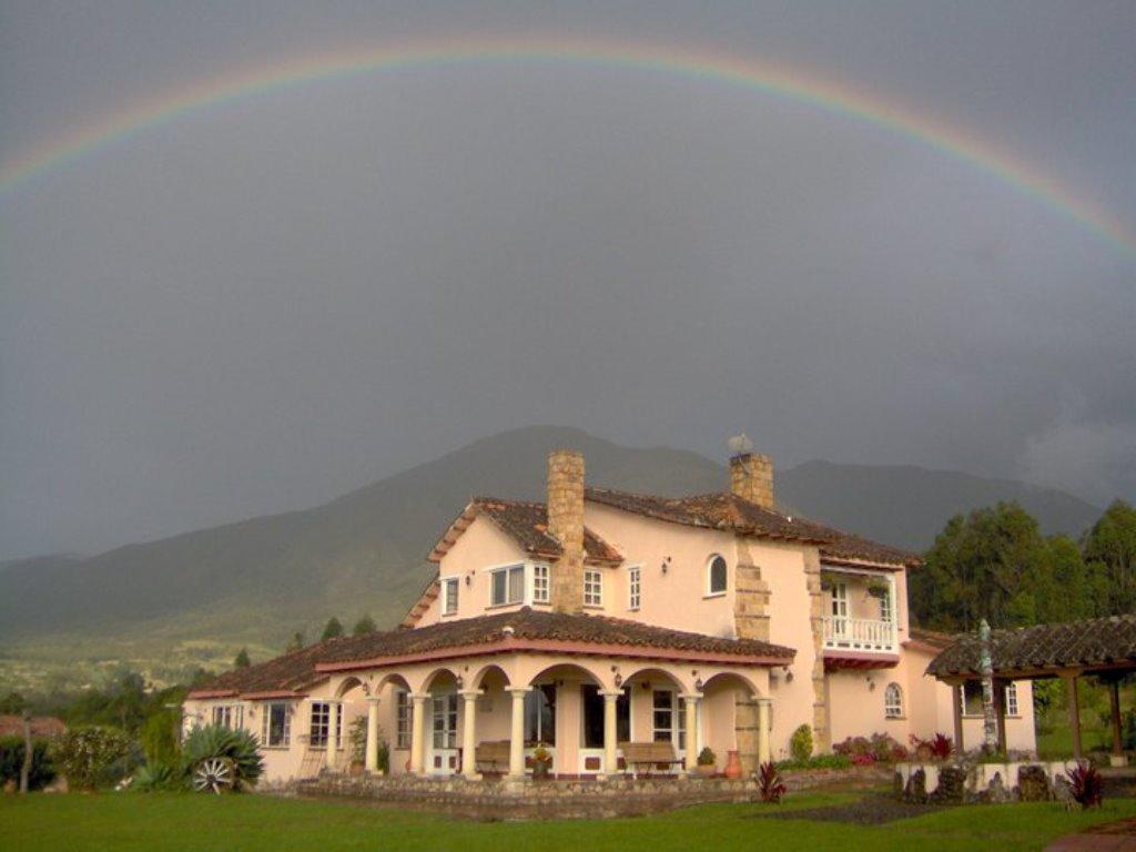 Bed and Breakfast Hacienda El Pinar Del Viento Villa de Leyva Exterior foto